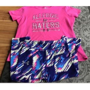 Girls under Armour outfit size YSM/6